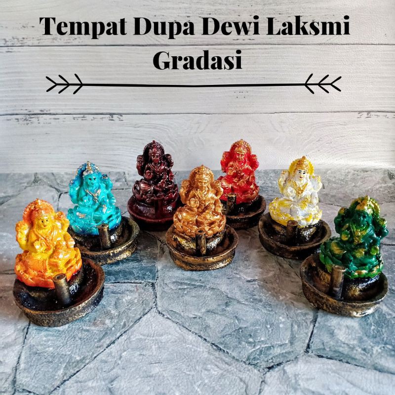 Tempat Dupa Dewi Laksmi Gradasi  / Tempat Dupa Laksmi / Tempat Dupa Murah / Souvenir Pernikahan / Souvenir Bali / Kado Unik / Craft Dewata