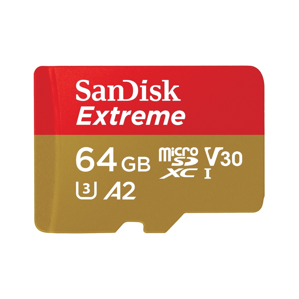 Memory Card | Micro SD 64GB SanDisk Extreme up to 170Mbps U3 A2 V30 - Garansi Resmi Lifetime