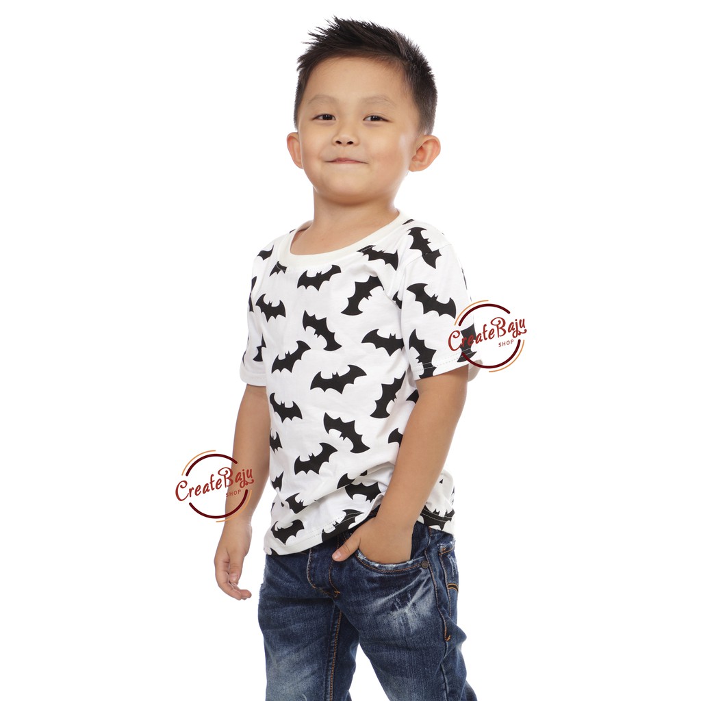 KAOS ANAK LAKI 1-7 TAHUN BATMAN BLACK PANTHER MARVEL BAJU ATASAN ANAK LAKI FASHION TERMURAH PART 5