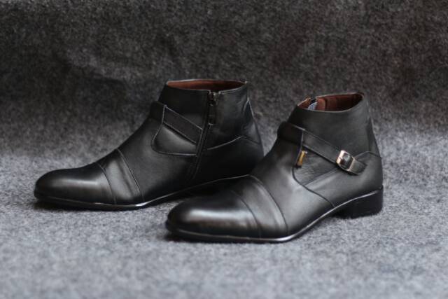 SEPATU BOOT SEMI FORMAL KULIT ASLI