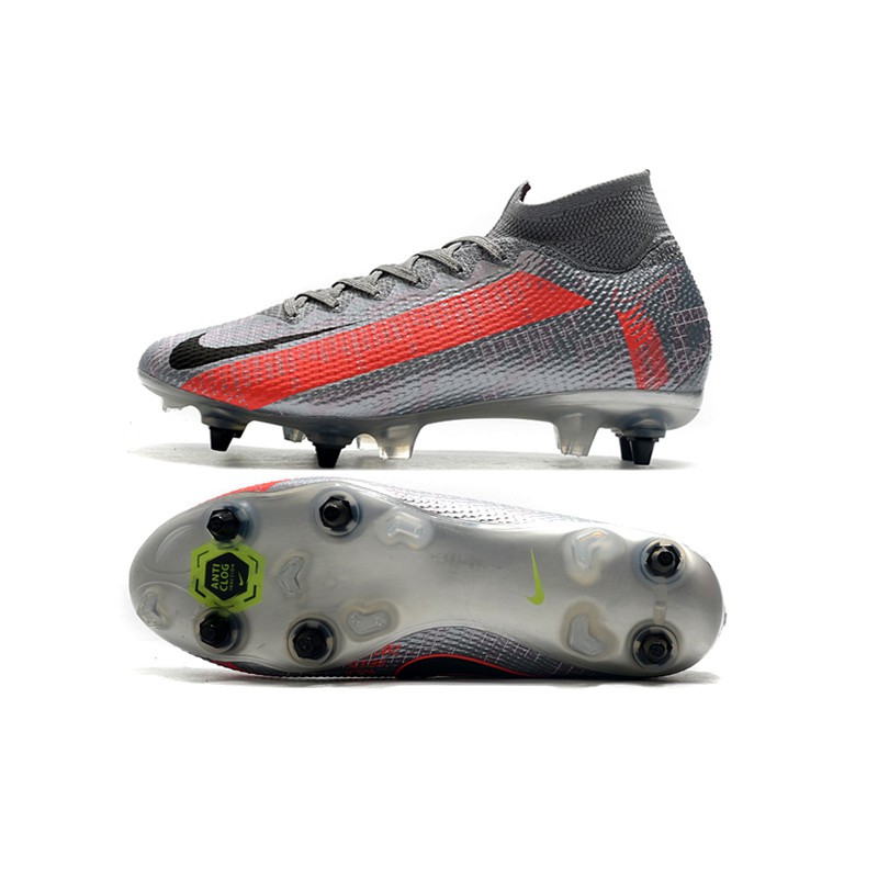 nike mercurial red and grey