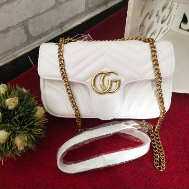 Gucci marmont uk.22 putih