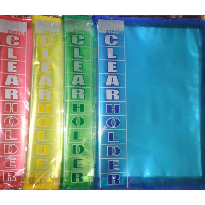 

Clear Holder Zipper Document Keeper Zipper Map Resleting Isi 60 Lembar Terlaris