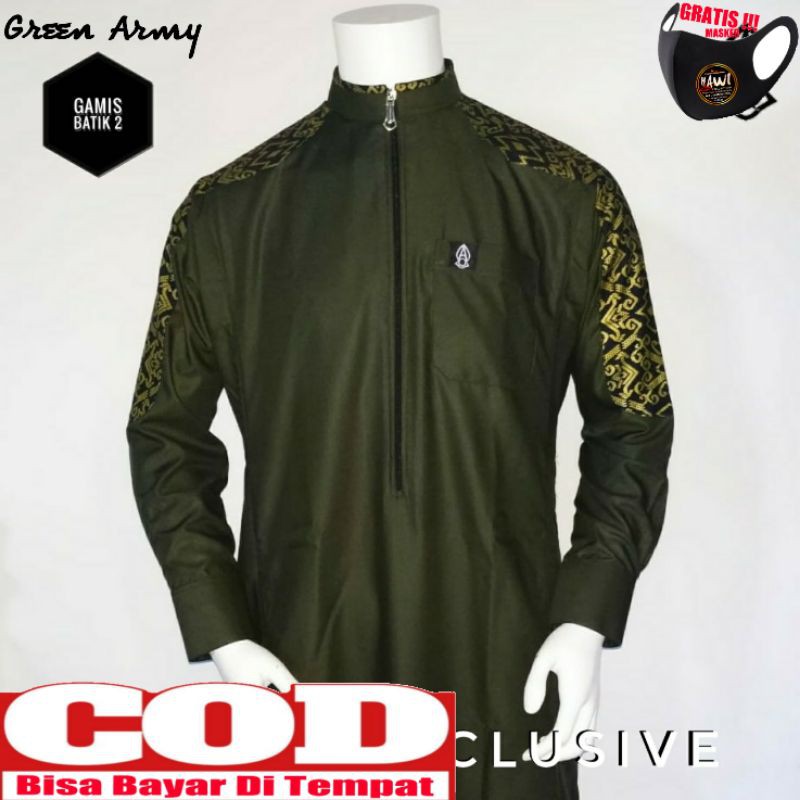 Gamis Atqiya Batik 2 / Gamis Pria / Jubah laki laki / Jubah Atqiya / Atqiya Exclusive