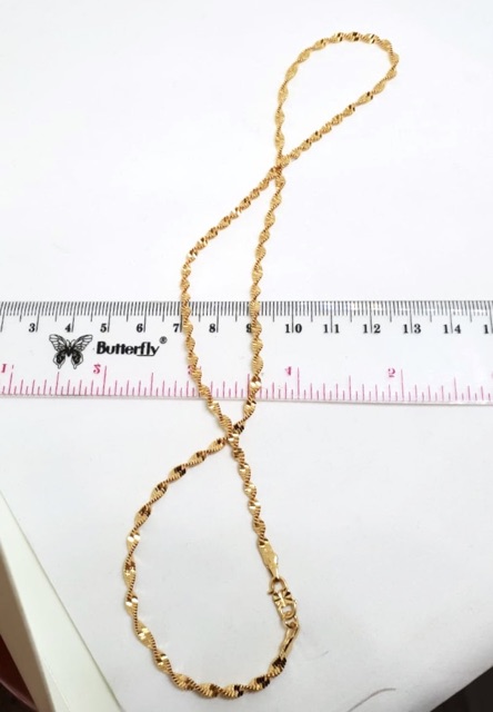 Kalung wanita kalung bursalino lapis emas yaxiya xuping