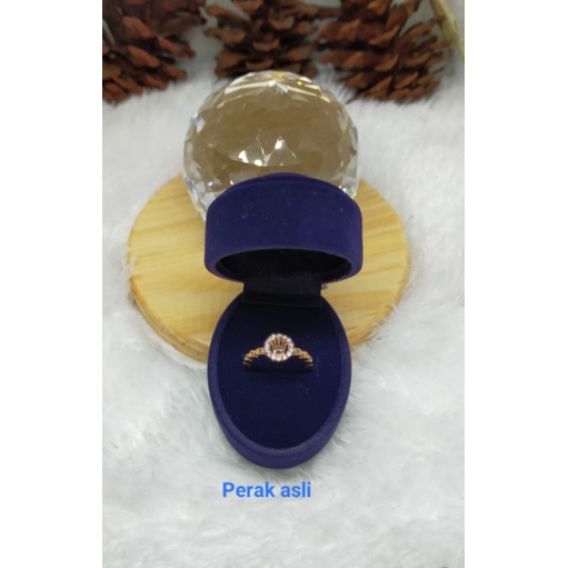 Cincin Cor Mata2 stang, Perak 925, Sepuh Emas Kuning