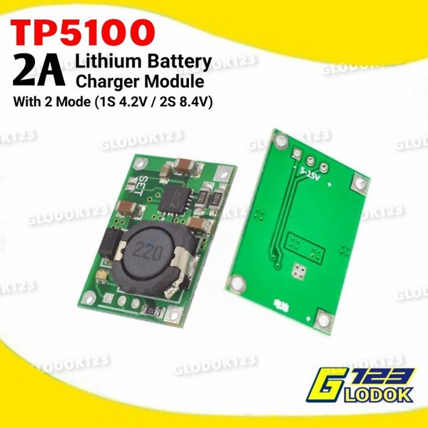 TP5100 2A Lithium Battery Charging 1S 2S Charger Batere 18650 TP4056