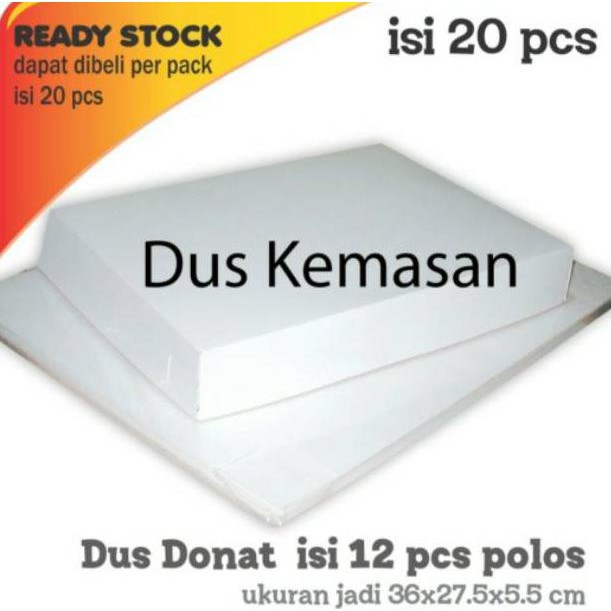 

Mw6> Box Donat Selusin Polos 36 x 27.5 x 5.5 cm Foodgrade (20pcs)(Kekinian)oH5>