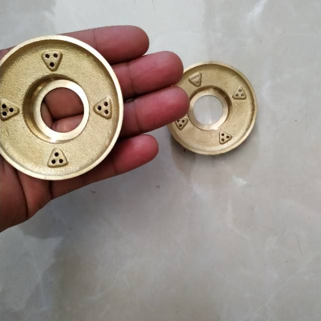 Set 2pcs Burner Rinnai Kuningan asli Kompor Rinnai Burner Kompor Burner Kompor Gas Rinnai Sumbu