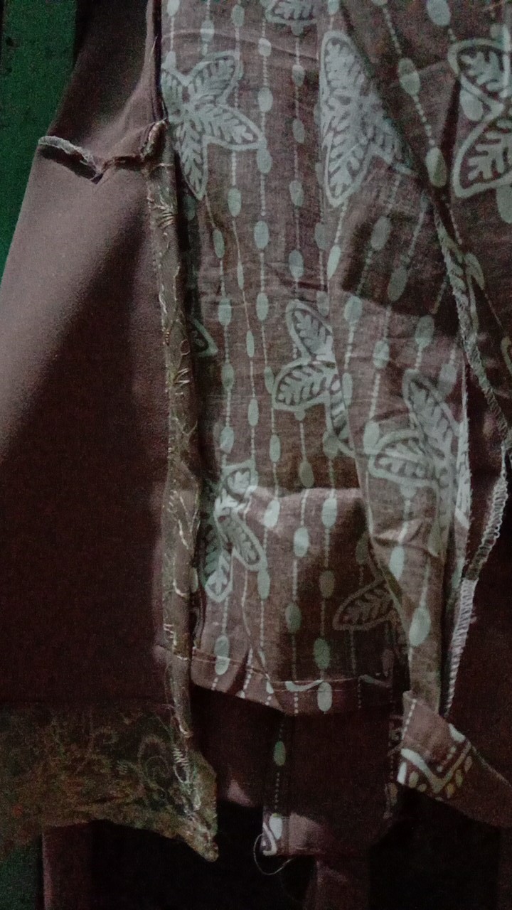 Batik Atasan Wanita Tey-17 Batik Wanita Asj Sa Hrb026 Kenongo Kemeja Tosca Pendek