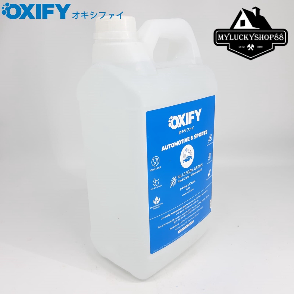 OXIFY Automotive Sports Sanitizer Disinfectant Japan 5L Water Based