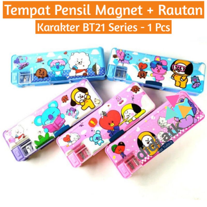 

Tempat Pensil Magnet BT21 Series Terdapat 2 Lubang Rautan