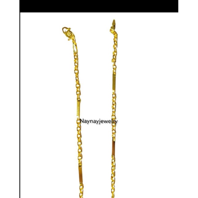 KALUNG KOIN NURI BALOK 45CM / LAPIS EMAS 24k