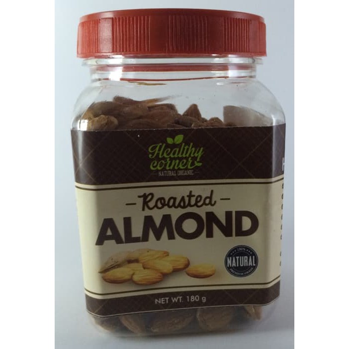 

Roasted Natural Whole Raw Almond ( Kacang Almon Panggang ) - 180 gr