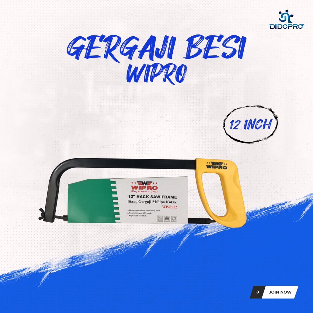 Gergaji Besi 12&quot; WIPRO/ Hacksaw Frame WIPRO / Gagang Gergaji Besi 12&quot;