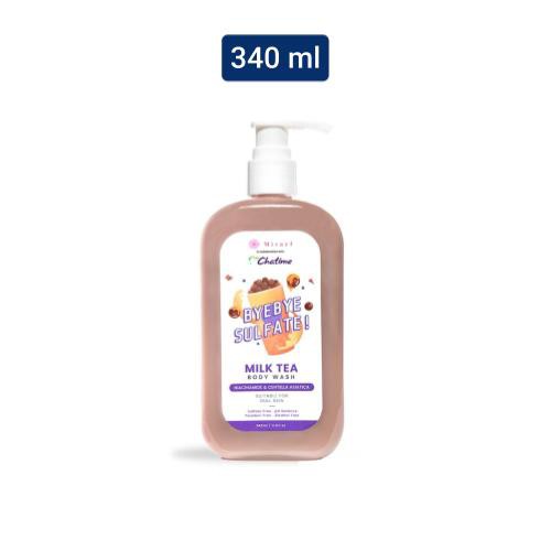 MIRAEL X CHATIME BYE BYE SULFATE MILK TEA BODY WASH 340ML