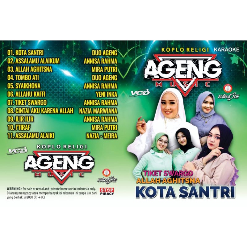 VCD SHOLAWAT AGENG MUSIC KOTA SANTRI