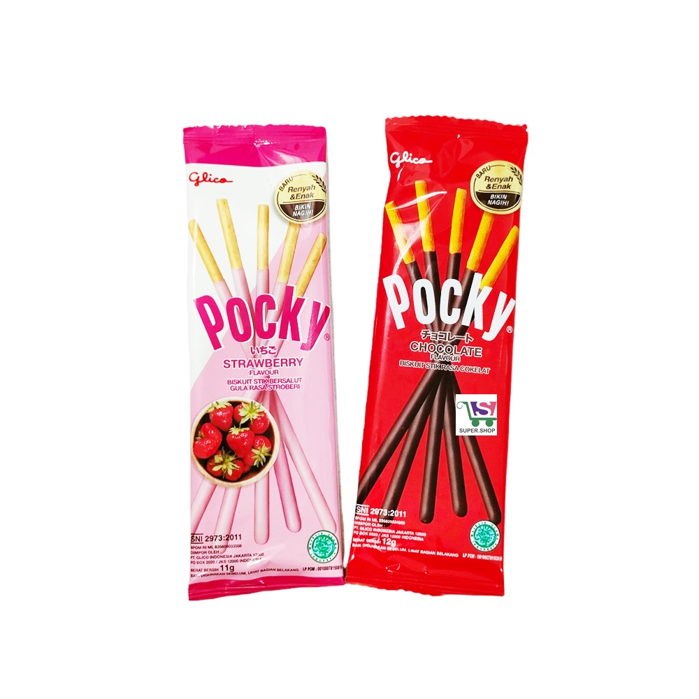 Pocky Singles Chocolate / Strawberry Sachet 11 Gram