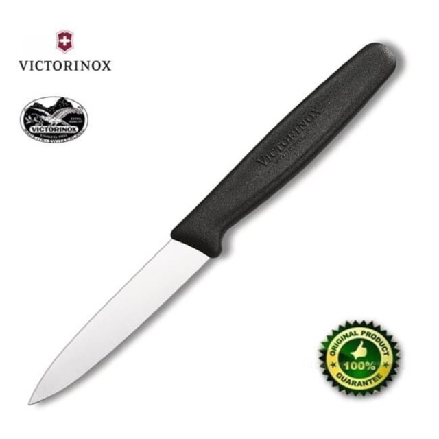 Pisau Paring Victorinox Stainless SteelKnife 10 cm Original 6.7703 Promo (Warna Random)