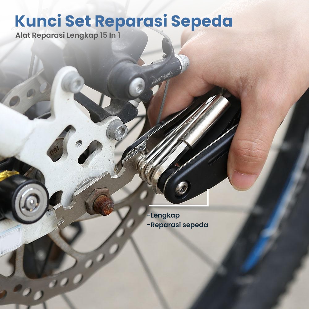 Kunci Toolkit Sepeda 15 in 1 Repair Tool