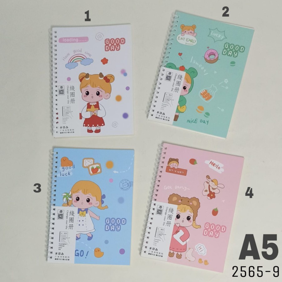 

SJS Buku Spiral A5/Buku Ring/Notebook/Diary/Planner/Buku Tulis/NotePad