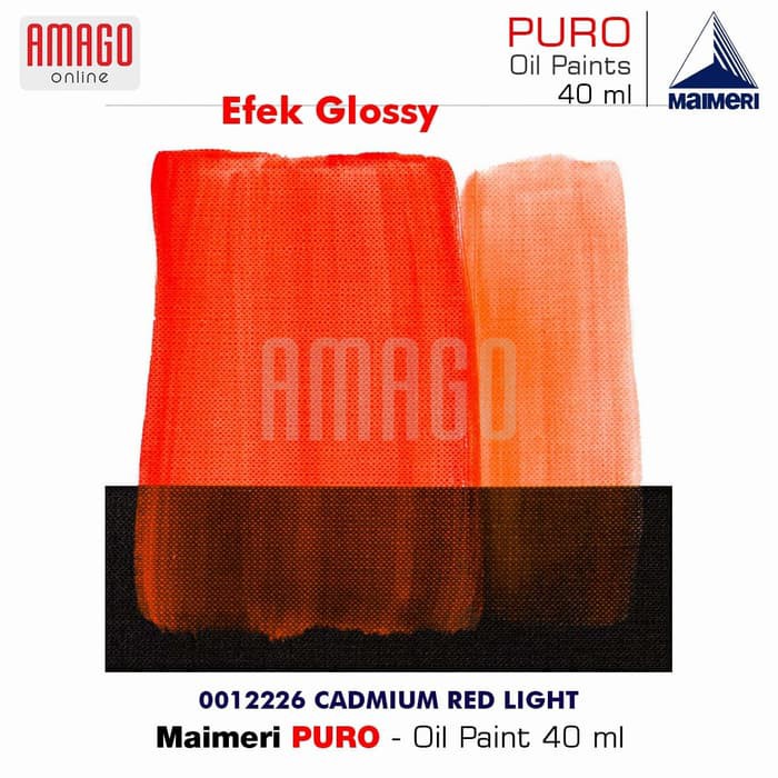 MAIMERI PURO - OIL PAINT - CADMIUM RED LIGHT - 40ML - M0012226