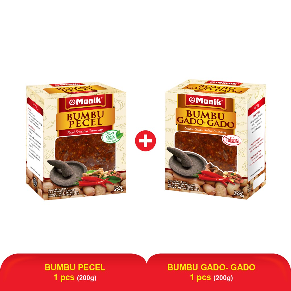 

Munik Paket Pecel Gado-Gado 200gram (2pcs)