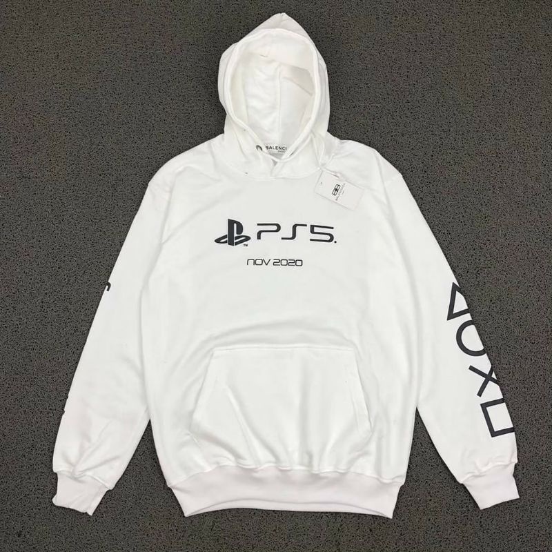 SWEATER HOODIE BALENCIAGA X PLAYSTATION 5 PREMIUM ORIGINAL FULLTAG
