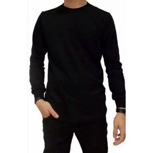kaus pria TANGAN PANJANG KHUSUS POLOS