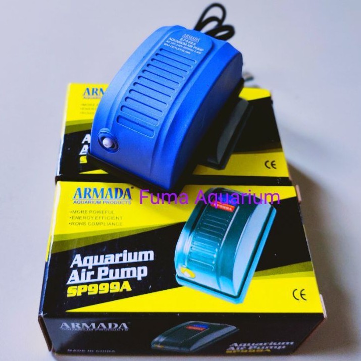 Armada SP 999A Mesin Aerator Airpump Gelembung Udara Akuarium Armada 1 Lubang