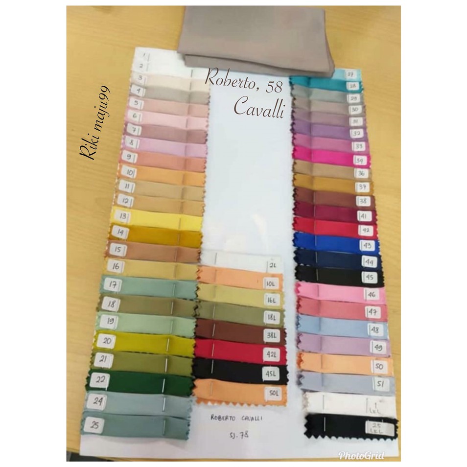 Kain-bahan Roberto Cavali / Bahan Longdress, Dress