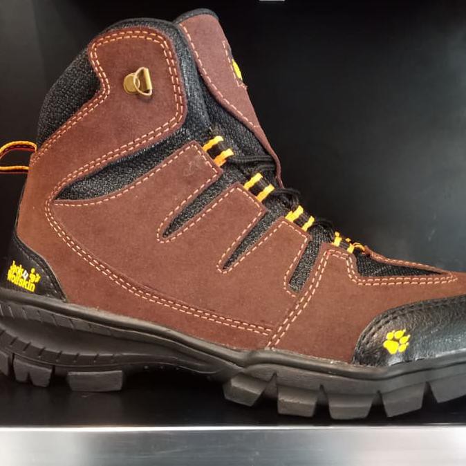 Sepatu Gunung Jack Wolfskin Outdoor Tracking Replika Original#Abu Abu