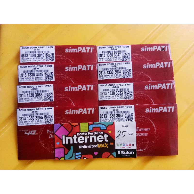 Kartu Perdana Simpati Cantik dengan Kuota 25GB unlimitedMAX