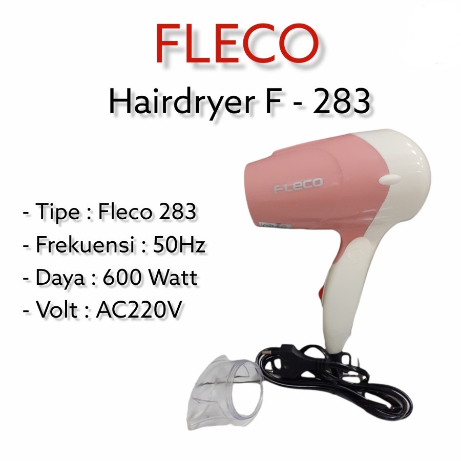 Hair Dryer Fleco F283 / Alat Pengering Rambut