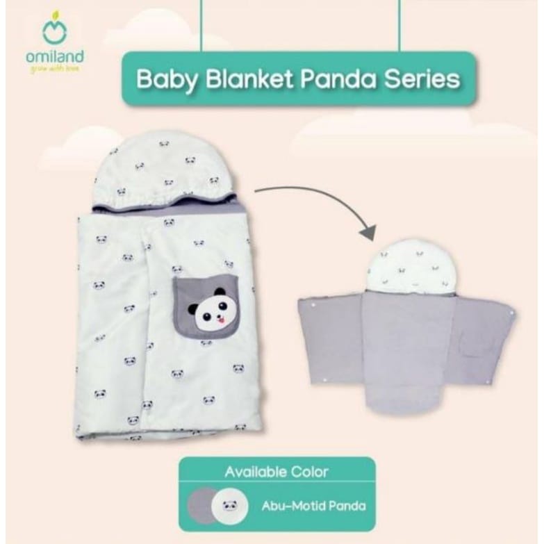 Omiland OBB1311 Baby Blanket Panda Series