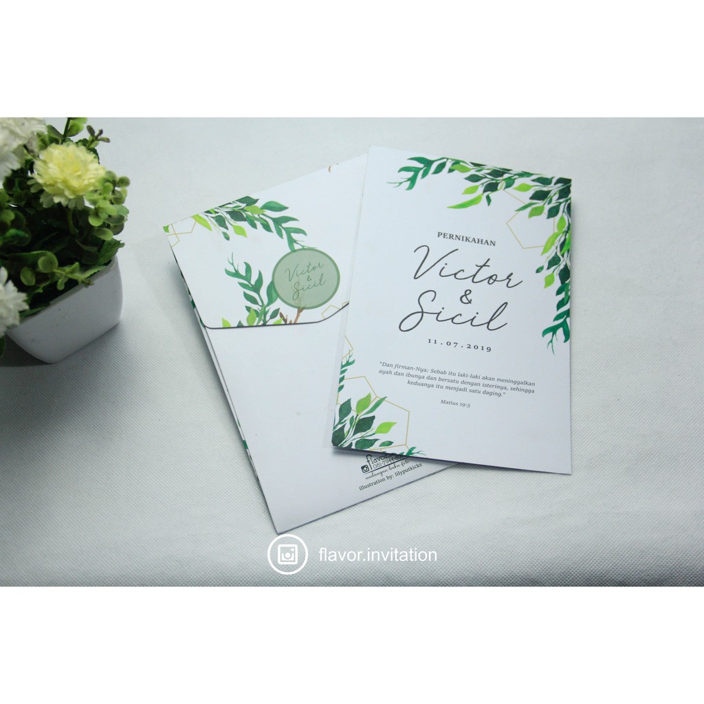 

Undangan Single Softcover + Amplop