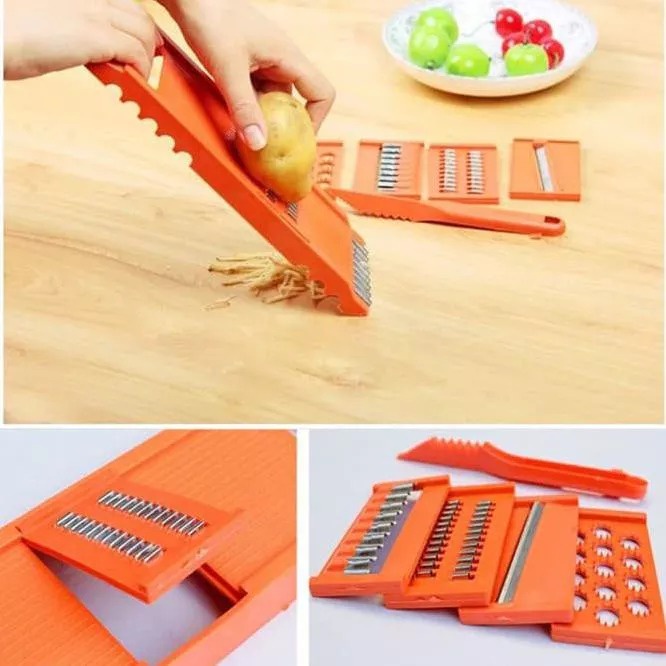 Alat Parut Serbaguna Buah &amp; Sayur Parutan Multifungsi 8 IN 1 / Kitchen Treasure Multifuinctional Cutter