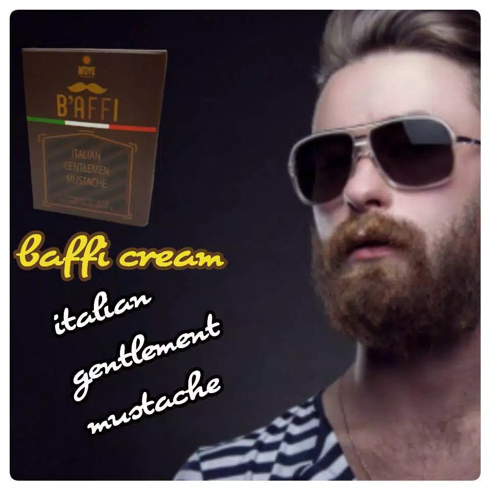 BAFFI ITALIAN GENTLEMEN MUSTACHE CREAM JENGGOT & KUMIS BPOM