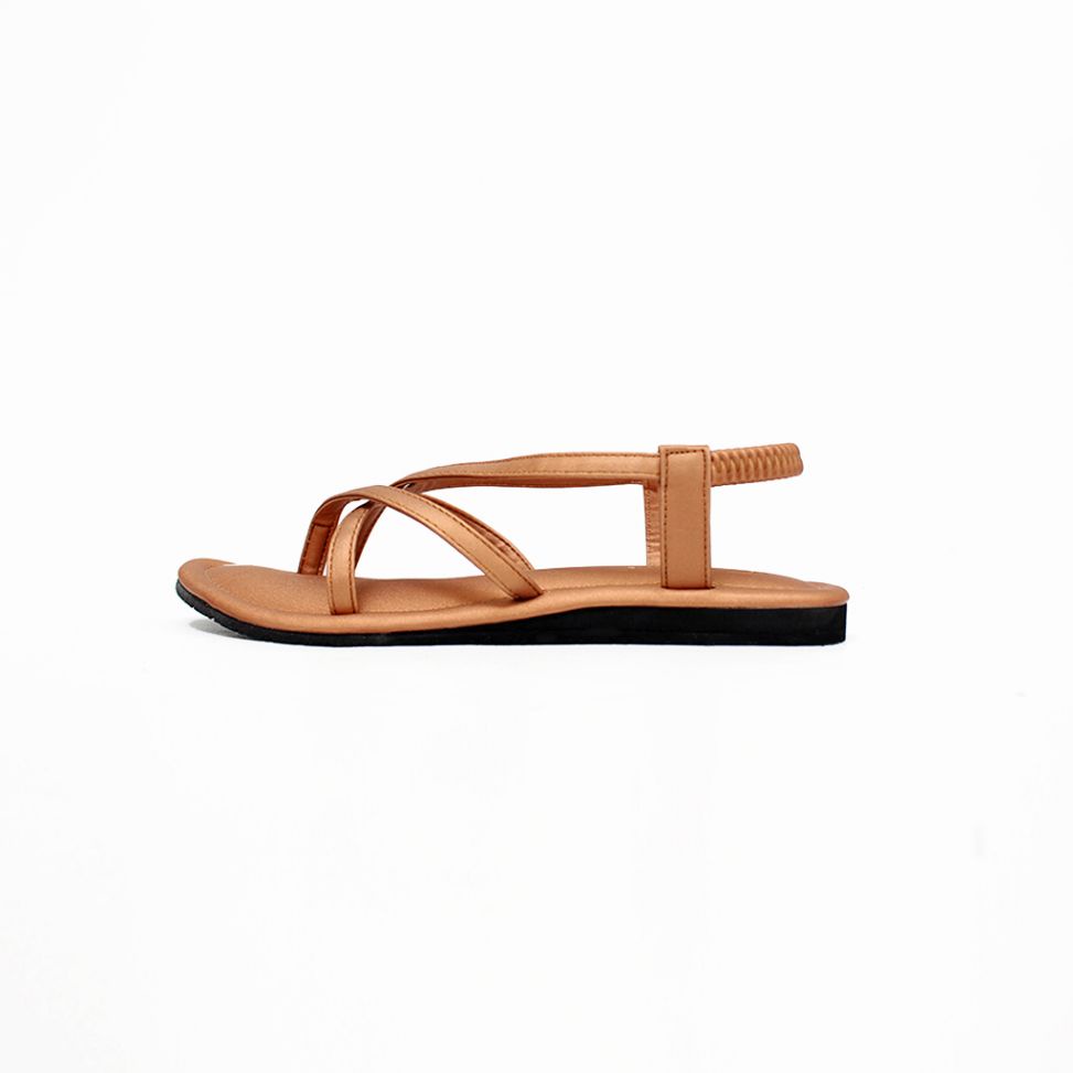 FARADELA Sandal Tali Silang F07-08.1-Coklat
