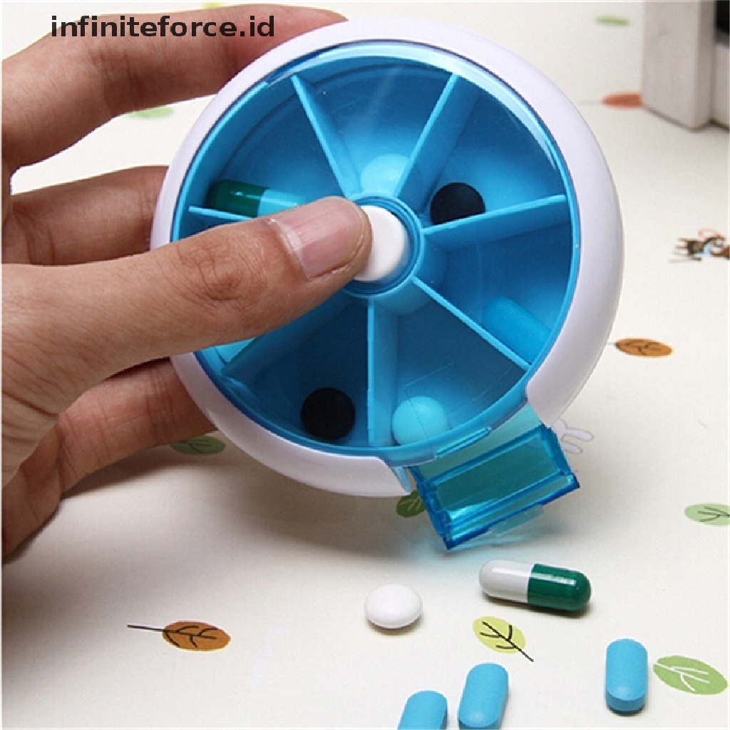(Infiniteforce.Id) Kotak Organizer Obat 7 Hari Untuk Travel