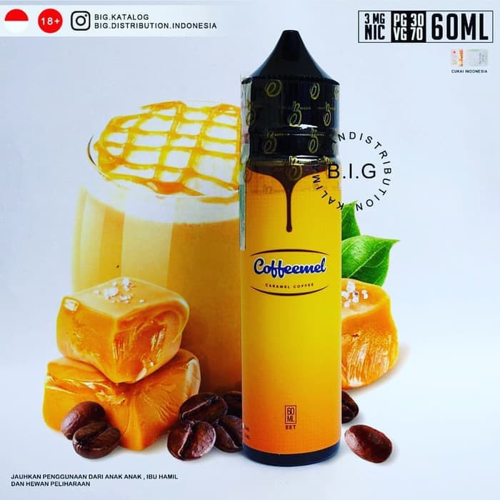 Premium Liquid Coffeemel 60ml Emkay Caramel Coffee Shopee Indonesia