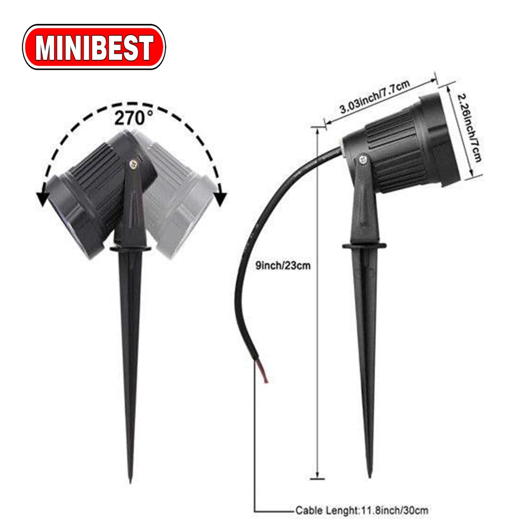 MB LAMPU TAMAN TANCAP / TEMPEL 5WATT/3WATT MODEL MATA DAN COB OUTDOOR WATERPROFF / SPOTLIGHT