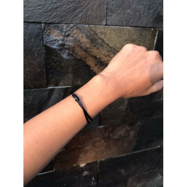 Gelang polos 2mm tali satin