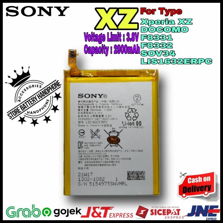 Battery Baterai Batrai Batre Sony Xz Experia Xz Xperia Xz Lis1623Erpc