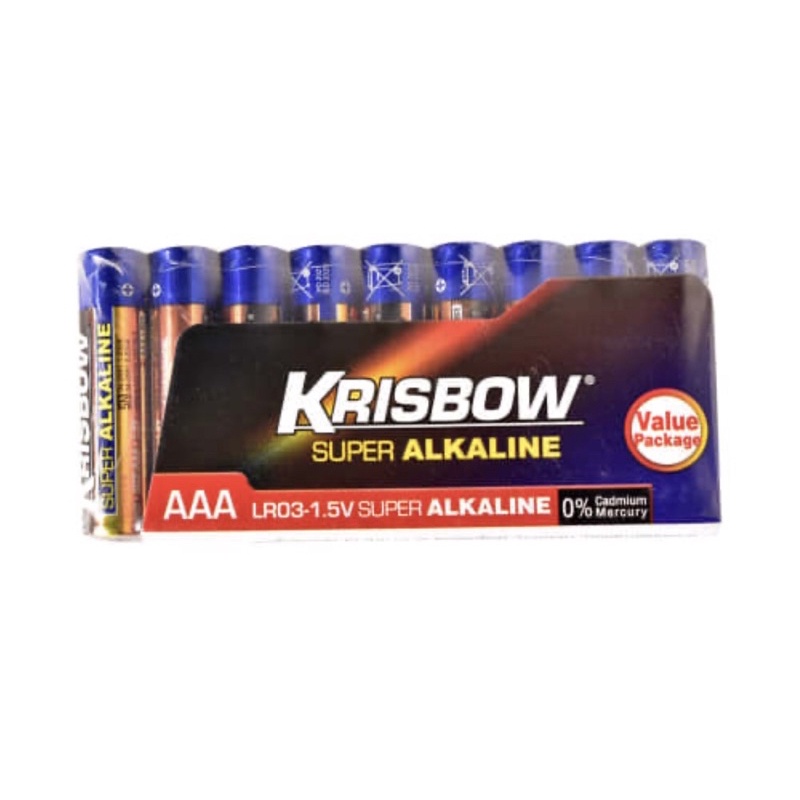 KRISBOW BATERAI/BATRE ALKALINE AA/AAA ISI 3 DAN 6 PCS/ BATERAI TYPE C/ TYPE D/ TYPE 9V/BATRE KANCING/BATERAI REMOTE MOBIL/MACAM MACAM TYPE BATERAI ACE