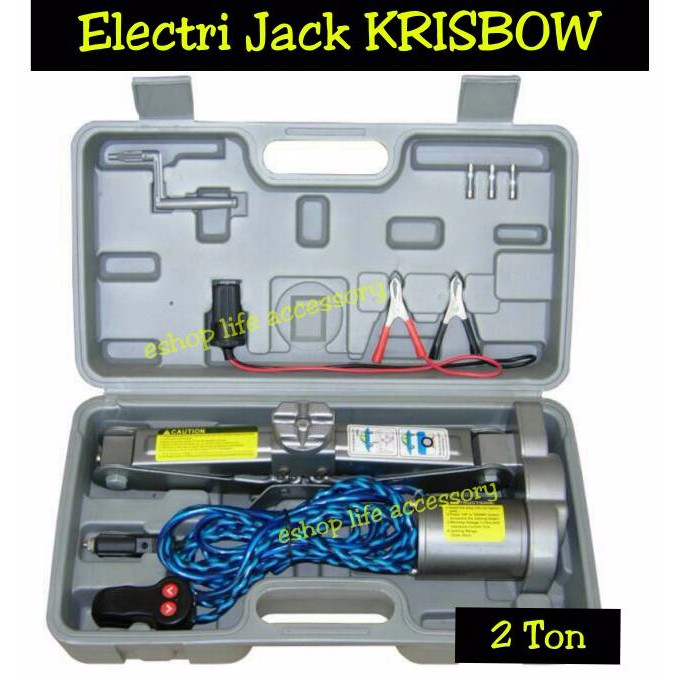 dongkrak electrik / elektrik jack mobil 2 ton krisbow mobil aksesoris