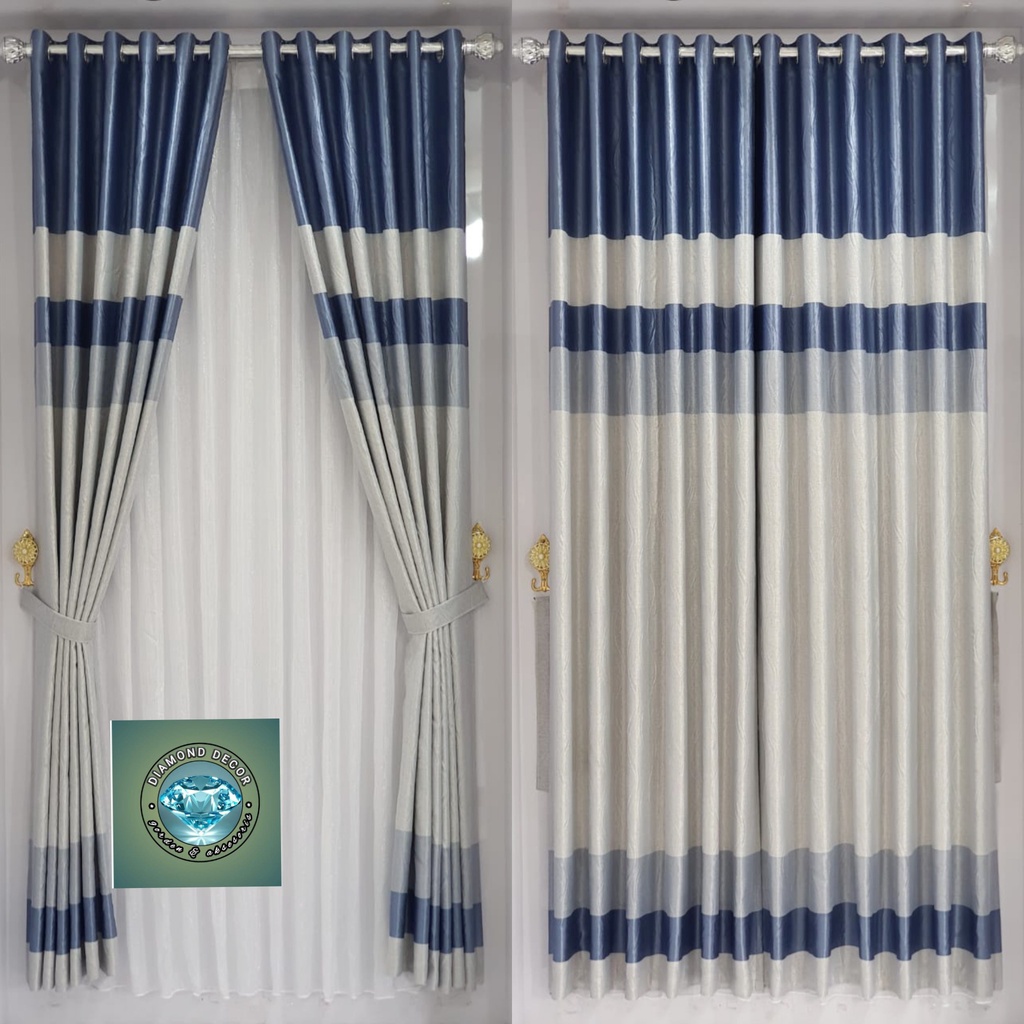 Tirai gorden blackout kobe jendela dan pintu diamond decor