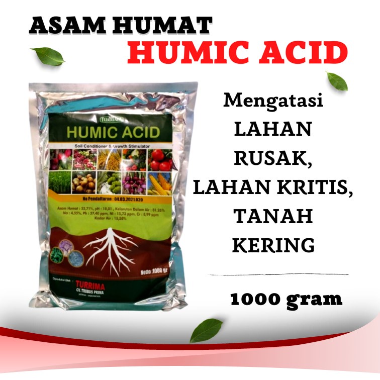 Pupuk Humid Acid, Pupuk Pembenah Tanah Organik, Pupuk Asam Humat 1 Kg