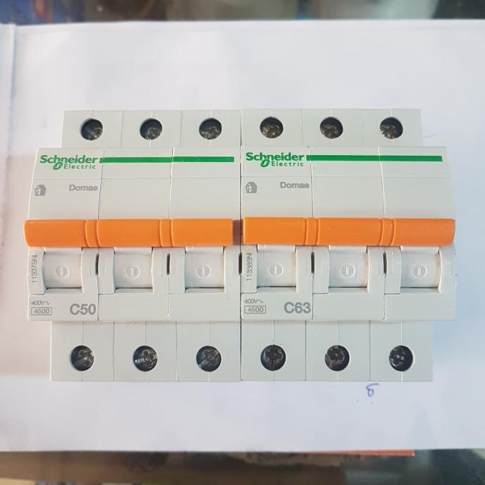 MCB DOMAE SCHNEIDER 3 PHASE 50 A / 63 A