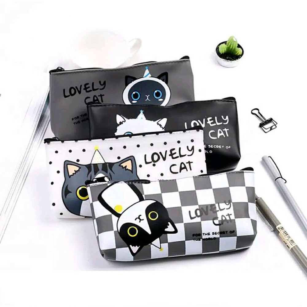 

Langsung Order Kotak Pensil Kucing Tempat Pensil Silikon BD26 Cat Pencil Case Berkualitas